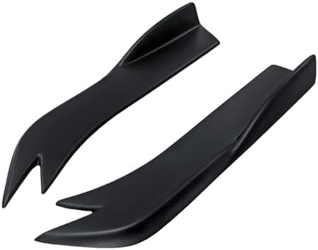 Universal Rear Diffuser Car Spoiler, Rear Bumper Lip Body Canard Spoilers Black Lip Side Skirt Spoiler Splitter Protector Exterior Decoration Trim Kit Anti-Scratch 17.7inch,Matte Black