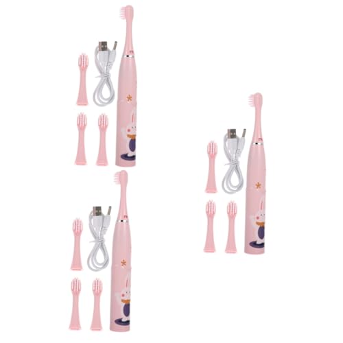 Brosse à dents électrique pour enfants FRCOLOR lot de 3 kits de soin