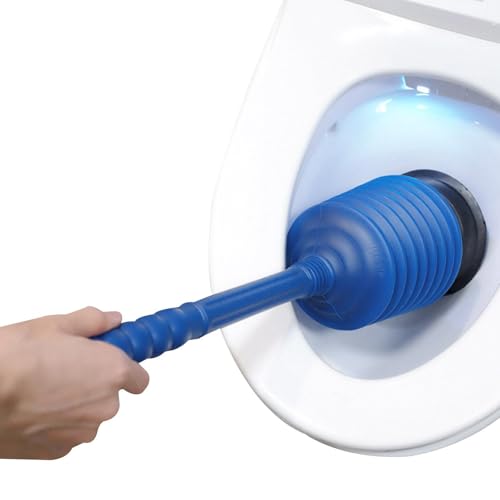 Lavabo y pistón de drenaje para baños, pistón de inodoro - Suministros de limpieza de baño | Productos de ahorro de energía, soportes para cepillos de inodoro, bombas plegables