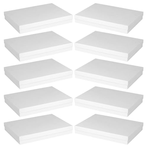 Boîtes présents faciles à nettoyer carton blanc DRESSOOS contre les vêtements froissés en commerce