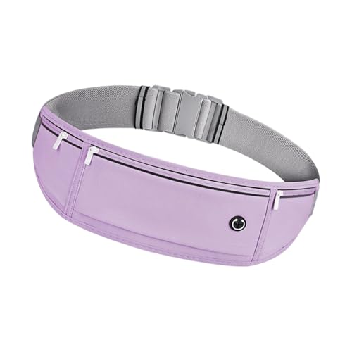 Riñonera de fitness modificable, impermeable, reflectante, cinta de seguridad, para correr, ciclismo, bolsa impermeable para teléfono, Purple, UN, Mass Beauty
