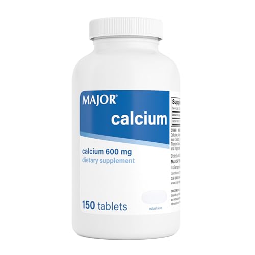 Major 600mg Calcium Tablets - Calcium Supplement - 150 Count (1 Pack)