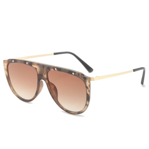 Lunettes de soleil carrées UV400 de style vintage chic avec rivets pour hommes et femmes