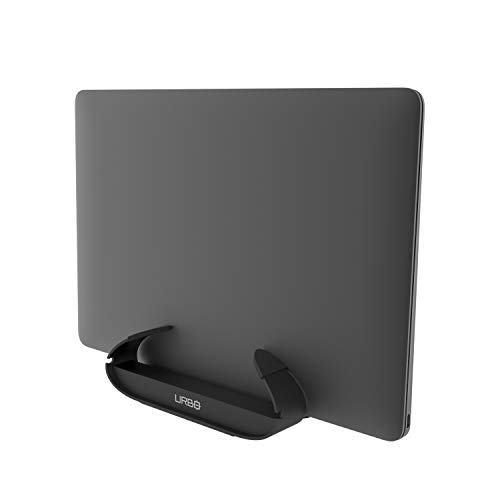 Verstellbarer vertikaler Laptop Ständer mit platzsparendem, rutschfestem, kratzfestem Design, Notebook Ständer mit Kabelmanagementsystem für