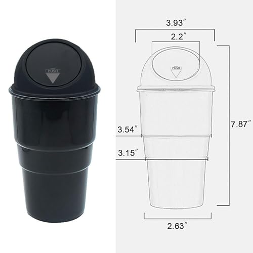 Image of DREAM SKY car dustbin | Plastic Car Dust Bins - car accessories 2025 | Dustbin For Car | Car Trash Bin | Car Trash Can | Mini Car Trash Bin | Portable Trash Can For Car (TYPE1)