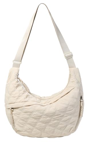 Image of Nylon Crescent Crossbody Bag for Women Shoulder Tote Handbag Casual Sling Bag Dumpling Purse Bag for Outdoor Travel