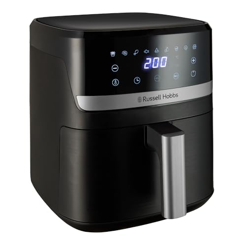 Russell Hobbs Freidora de Aire, Air Fryer, Airfryer, Freidora sin Aceite 5,5 litros, [9 programas, Compacta] Satisfry...