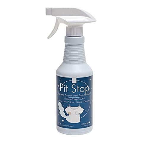 Pit Stop, Sweat Stain & Deodorant (Antiperspirant) Armpit Stain Remover, Multi-stain formulation, 16oz. Cover