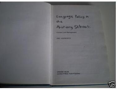 Amazon.com: Language Policy in the Primary School: Content and ...