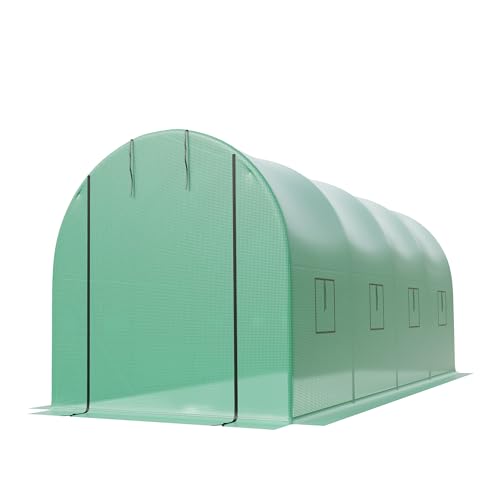 IDEALHOUSE Large Walk‑in Outdoor Greenhouse with Steel Frame