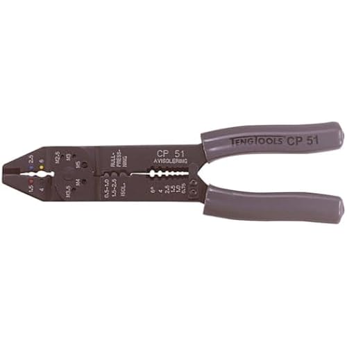 Teng Tools 9 Inch Professional Quality Crimping Pliers & Wire Stripper -CP51