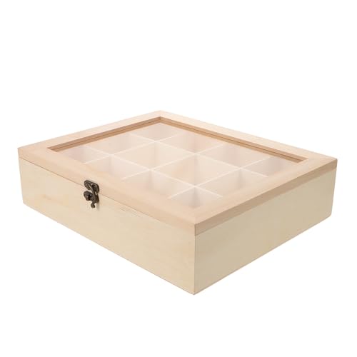 Soporte para Bolas de Secadora de Madera POPETPOP con Tapa Hermética Organizadora