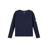 Kinder T-Shirt NAME IT Jungen Nkmlany Ls Top Noos T Shirt, Dark Sapphire, 134/140