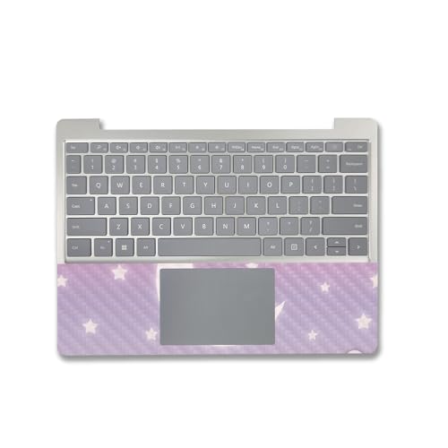 Image of MightySkins Carbon Fiber Skin Compatible with Microsoft Surface Laptop Go 3 (2023) Full Wrap Kit - Baby Moon | Protective, Durable Textured Carbon Fiber Finish | Made in The USA