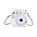 Phetium Instant Camera Case Compatible with Instax Mini 11/12,PU Leather Bag with Pocket and Adjustable Shoulder Strap (Magic Silver)