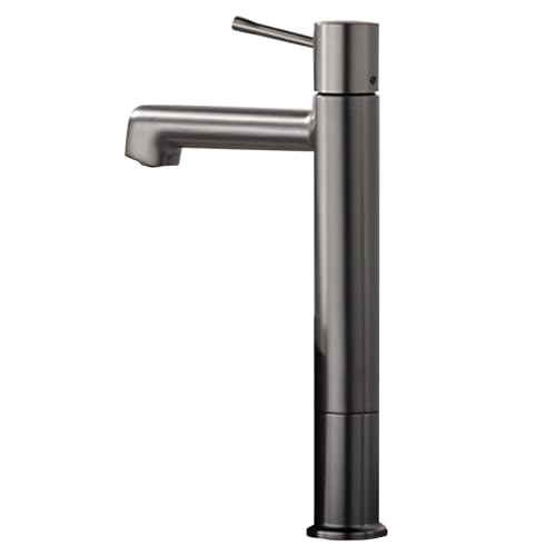Mitigeur en laiton gris moderne et élégant pour salle de bain