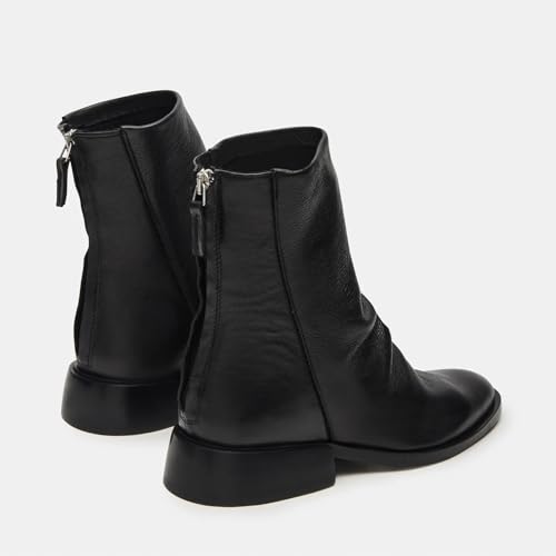 MICIFA Ankle Boots for Women Comfortable Round Toe Low Chunky Block Heel Booties Short Boots Casual Back Zipper Booties Shoes3