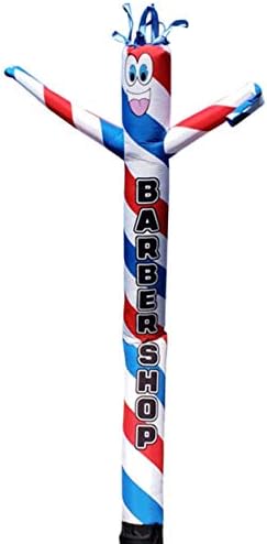 Barbería 20 pies de alto tubo inflable hombre aire powered bailando títere tipo para publicidad al aire libre, bailarina de reemplazo solamente