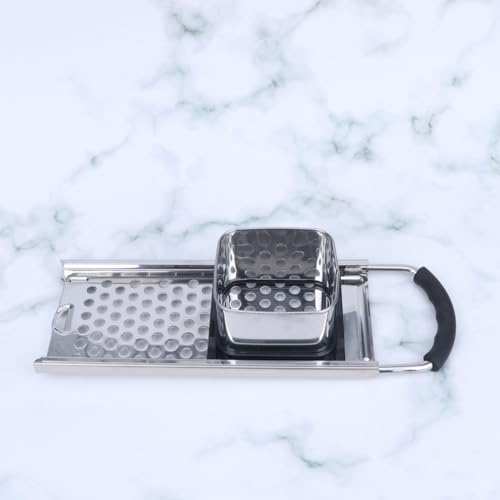 Rallador de Cocina Multifuncional en Acero y ABS Plateado miniatura 6