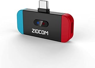 ZIOCOM Switch Bluetooth Adapter, Wireless Bluetooth Audio Transmitter for PS4 PS5 Nintendo Switch, Type C to USB A Cable, Compatible with AirPods Bose Sony and Bluetooth Headphones