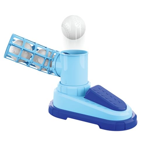 子供用野球、サーブセット、親子の交流、フットベースボール発射機、野球セット、室内外のスポーツ玩具 (青)