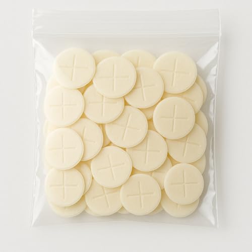 Altar Bread – White 1 1/8'' Communion Wafers, Pack of 250 | Premium People's Bread for Church Services, Eucharist, and Communion Hosts