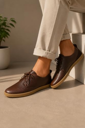 Image of Buckaroo BCK Corbin FullGrain Natural Leather Casual Shoes for Mens