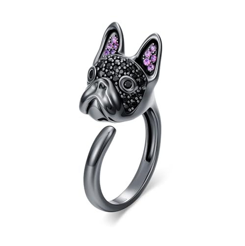 Bague en argent S925 hypoallergénique réglable contre les allergies aux doigts
