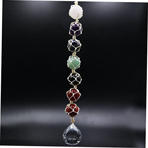 Ciieeo pingente de pedra natural pingente automático enfeite para pendurar carro decoração de casa p