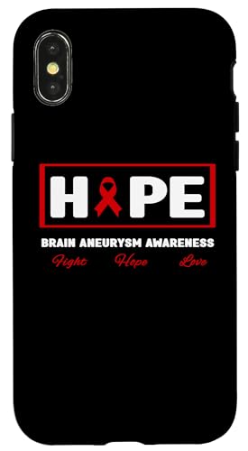 Custodia per iPhone X/XS Maglietta dell'aneurisma cerebrale - Hope Brain Aneurysm Awareness