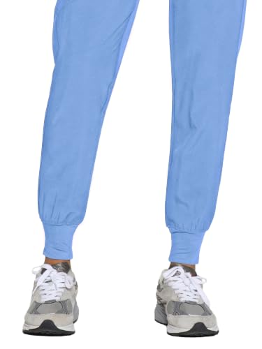 Image of COZYFIT Womens Scrub Pants - Soft Stretch Yoga Style with 5 Pockets, Slim Fit Jogger Scrubs Pants for Women