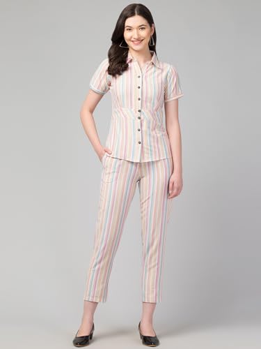 Image of ZUVINO Co Ord Set for Women Co Ord Set || Stylish Office Formal Wear || Cotton Co Ord Set for Summers.