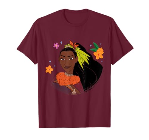 Disney Moana 2 Big Face Matangi Tropical Flowers Costume T-Shirt