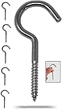 ✅ ROBUST UND LANGLEBIG - Die Haken sind aus Stahl und somit solide und haltbar. Hierdurch können die Schraubhaken für alle möglichen Einsatzzwecke genutzt werden.
