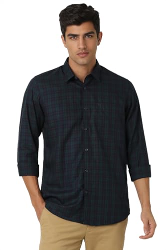 Image of Peter England Men's Premium Casual Checkered Shirt