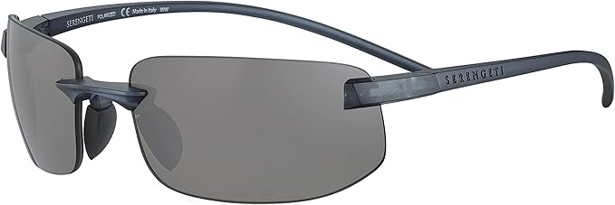 SerengetiLupton Small Oval Sunglasses, Matte Crystal Black, Matte Crystal Black, Small