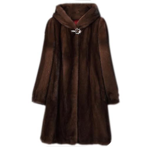 Women's Faux Fur Winter Warm Coat Jacket Down Outerwear Fur Overcoat Long Sleeve Sweater