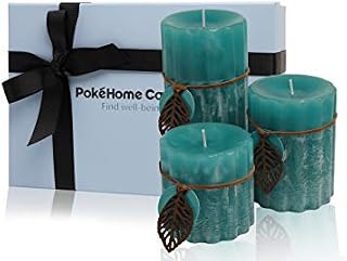 Scented Candles Gift Set, PokeHome Luxury Aromatherapy Candles for Home Scented, Handcrafted - 44 Oz (Rosemary, Crystal Gear Candle)