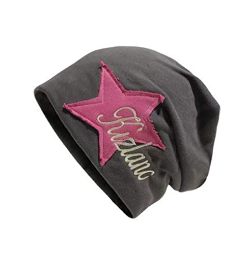 Peoaieh Y2K Slouch Hat Star Beanie Hat Grunge Accessories Winter Warm Cap Retro Design Knit Beanie for Women Men (Dark Grey)