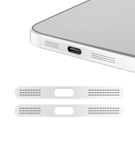 Image of Dustproof Speaker Cover Compatible for iPhone 17, iPhone 17 Air (Silver)