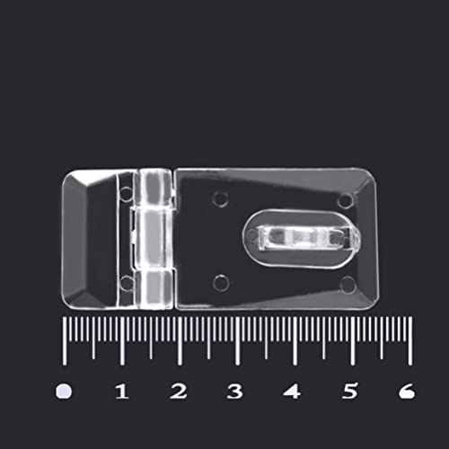 Image of Hasp Latch Heavy Duty Lock Acrylic Hasp Buckle for Padlock Jewelry Box Hinge Lock