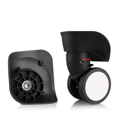 Luggage Wheel,Luggage Suitcase Wheels, 360 Degree Swivel Luggage Mute Wheel Suitcase Replacement Repair Wheels Parts Spinner (W134#)(Black)