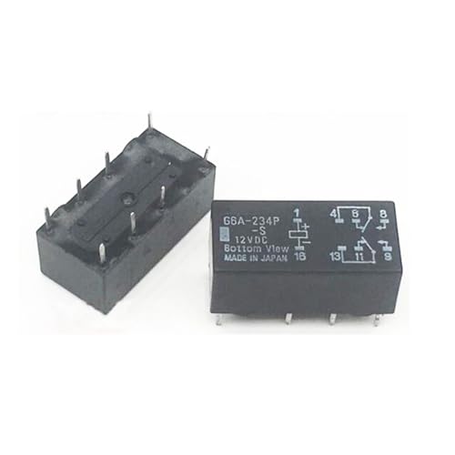 Relé G6A-234P-S 12 V CC de 8 pines DIP8 para placas de circuito impreso electrónico