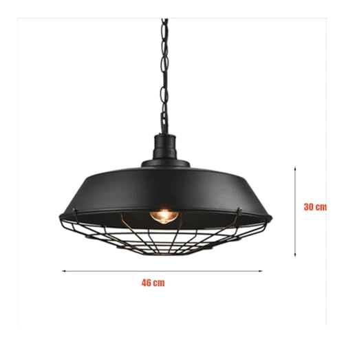 Lustre industriel noir grand modèle pour un éclairage d'exception