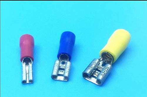 Davitu FDD1.25-187 250 FDD2-187 250 MDD1.25-187 250 MDD2-187 250 4.8MM 6.3MM pre-insulating terminals/cold-pressed wiring terminal - (Color: FDD2 250 female)