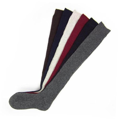 Beaupretty Warm Wool Thigh High Stockings Thickened Over Knee Socks for Winter in Beige