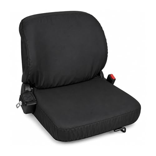 Toyota Forklift Seat Cover - Heavy Duty Canvas Weather-Resistant Universal Fit Wing Back Design - Industrial Forklift Seat Cover for Warehouse Equipment Durable USA Made Protection