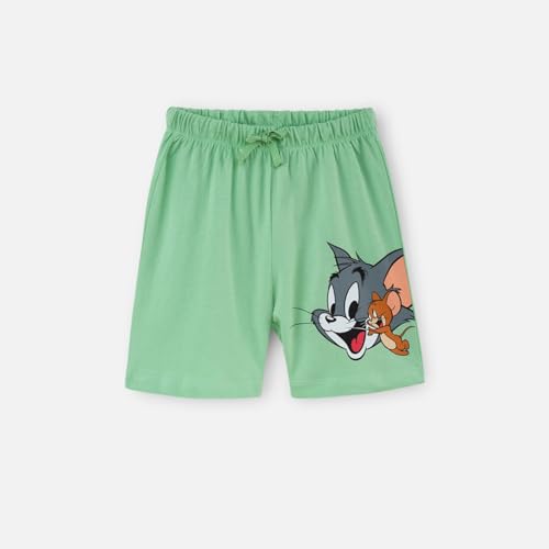 Image of Nap Chief Kids Cotton Official Tom & Jerry Co ord Set for Boys & Girls, T Shirt and Shorts for Casual Wear