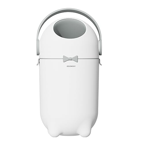 BOOMJOY Windeleimer f&uuml;r Baby, Kunststoff Geruchsdicht Babywindeleimer, Keine Nachf&uuml;llkosten, Normale Beutel Sind Verwendbar, Wei&szlig;