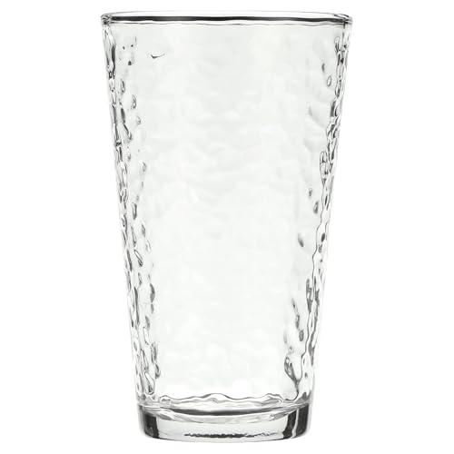 16.2 oz Vintage Frost Clear Drinkware, Set of 8,used in Everyday, Holidays, and Parties